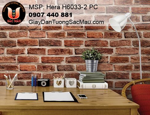 giấy dán tường giả gạch